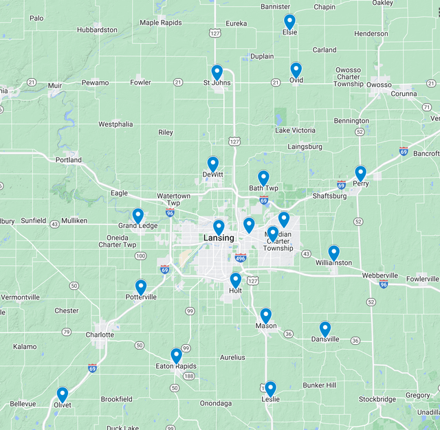 elite fencing contractors service area map